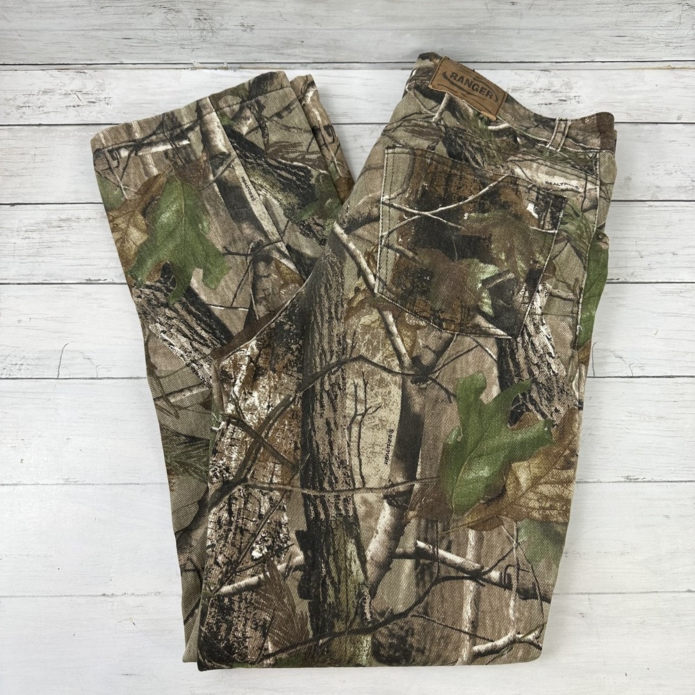Ranger Mens 36 Hunting‎ Jeans Pants APG Realtree Camo 32x29.25